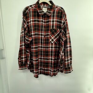 Abercrombie & Fitch Soft‎ A&F Plaid Flannel Shirt XXL – Oversized Fall Layering
